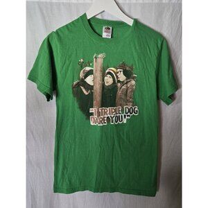 A Christmas Story Graphic T-Shirt  "I Triple Dog Dare You" Short Sleeve Size S